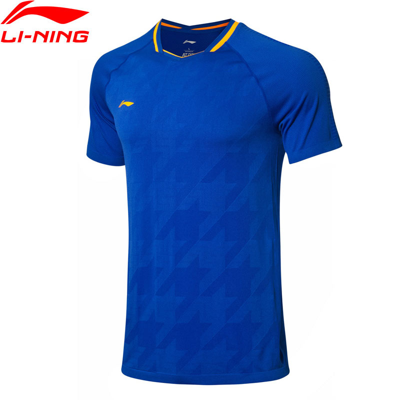 Camisetas de competición de bádminton li-ning para hombres, camisetas secas de poliéster y nailon, versión de Fans del equipo nacional, forro Li Ning, camisetas AAYP025 MTS3049