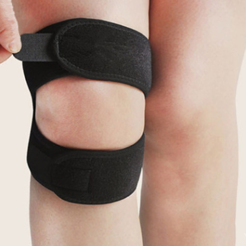 1Pcs Knie Ondersteuning Patella Riem Elastische Bandage Tape Sport Strap Knee Pads Protector Band Voor Knie Brace Voetbal Sport fitness