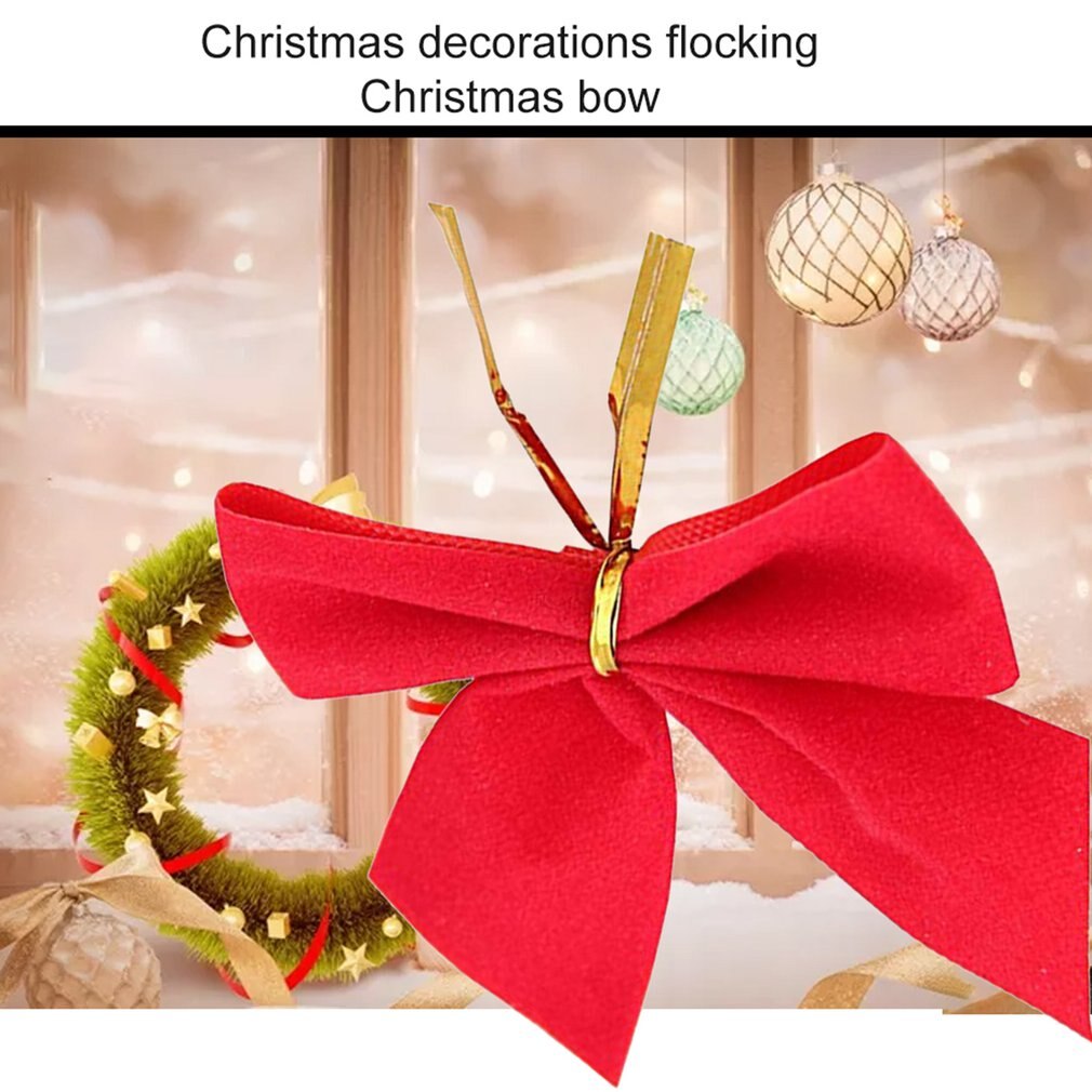 Kerstbenodigdheden rood goud zilver kerstversiering flock kerststrik kerstboomversiering