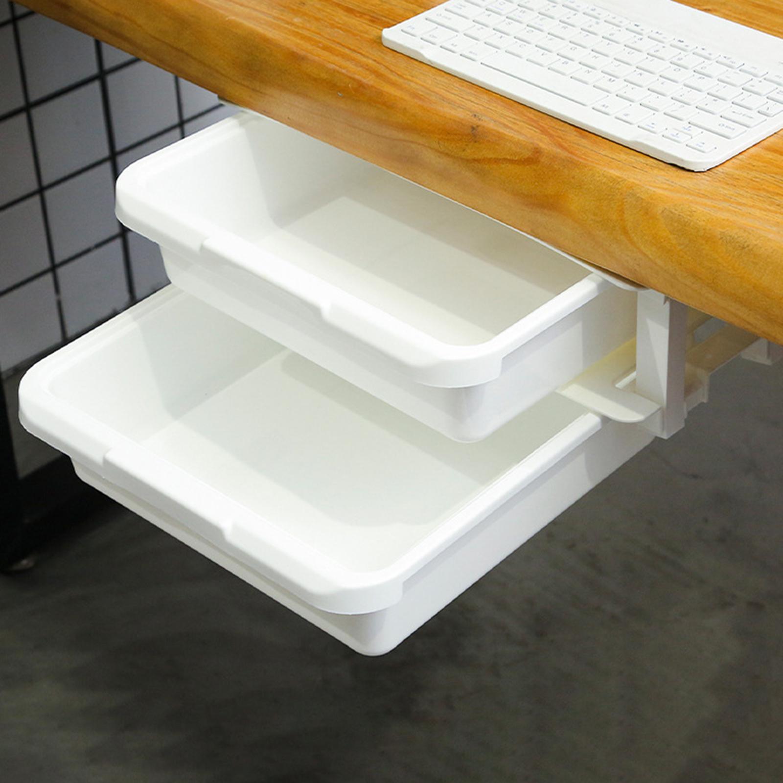 under Desk Drawer Organizer under Desk Storage for Office Bedroom School Study Room
