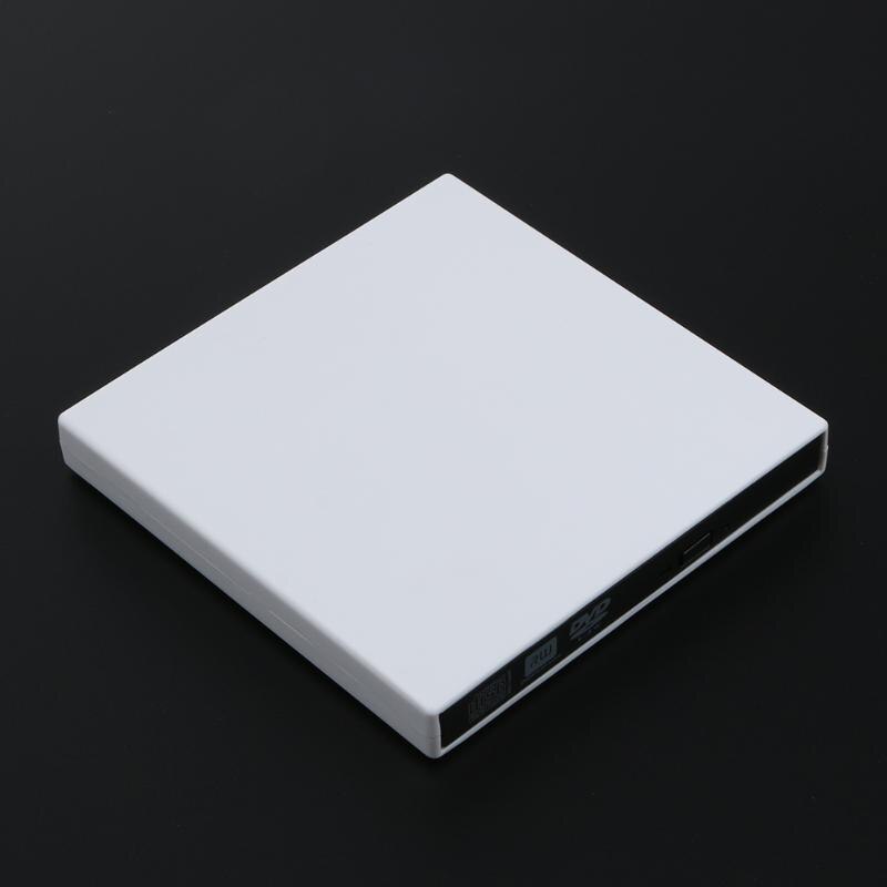USB 2.0 External CD-Rom/CD-RW/Combo/DVD-Rom Burner Drive Writer with USB Data Cable for Mac Laptop Notebook PC Desktop Computer