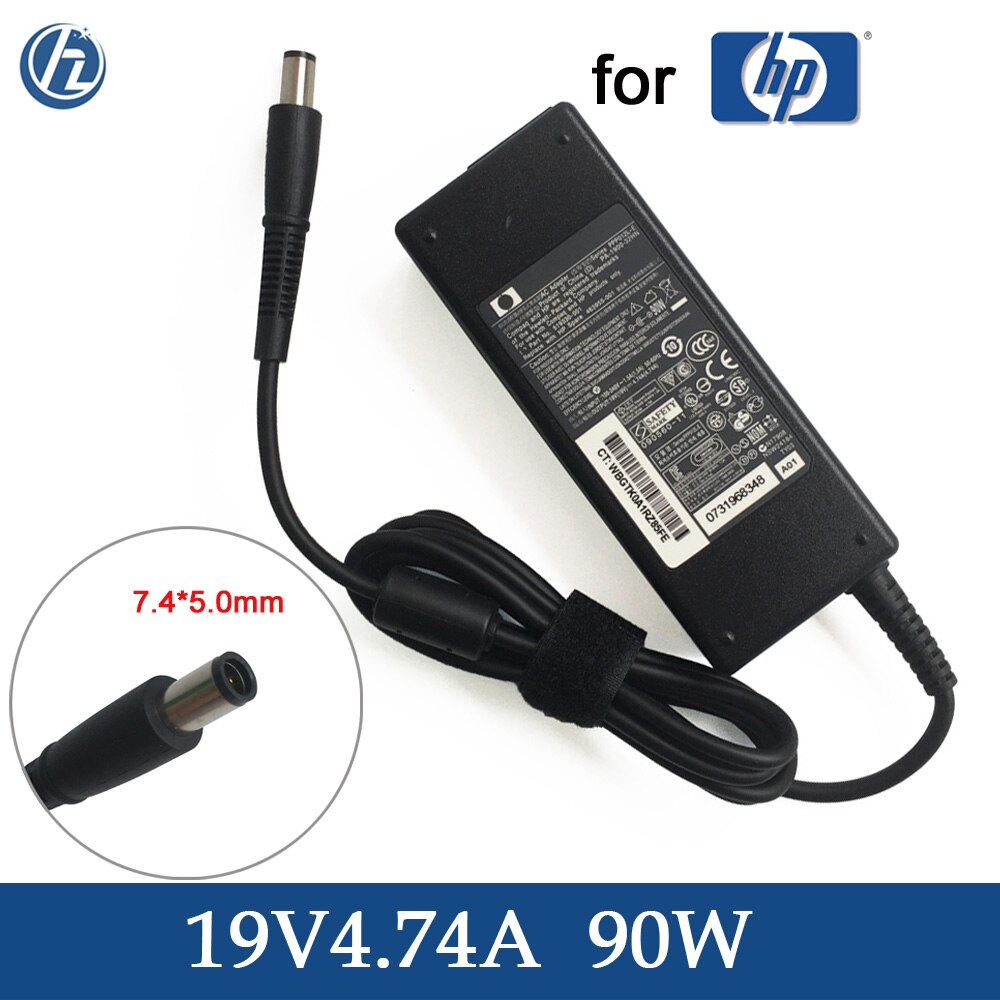 Genuine Laptop Ac Adapter 19V 4.74A 90W for HP ProBook 6470b,C6Z41UT,C9J13UT,B8V06UT,Spare 463955-001 608428-001 Notebook Power