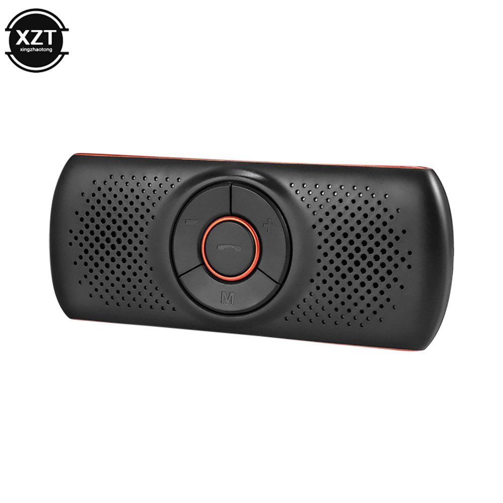 Drahtlose Bluetooth Car Kit Freisprecheinrichtung Freisprecheinrichtung Sonnenblende Telefon Lautsprecher Auto Bluetooth Musik Player Audio Receiver Zubehör: Orange