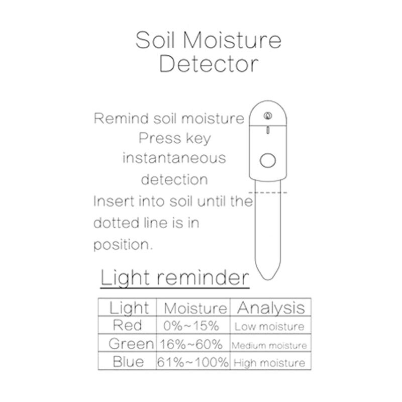 Soil Moisture Detector Plant Flowers Soil Instant Humidity Analyzer Soil Tester