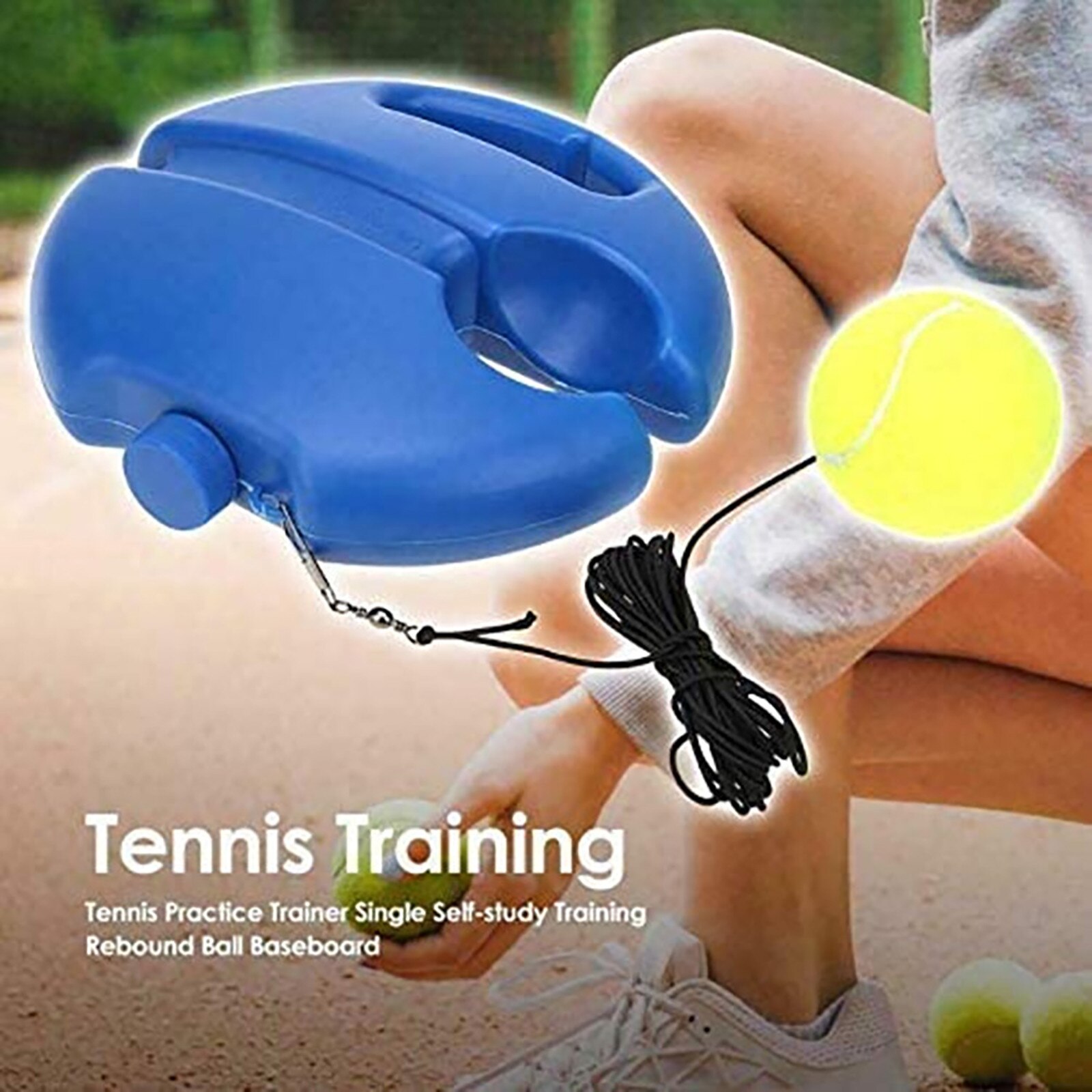 Tennis Self-Study Device Training Tool Multifunction Ball Sport Self-Study Rebound Ball With Trainer Free Sparring Tennis Set