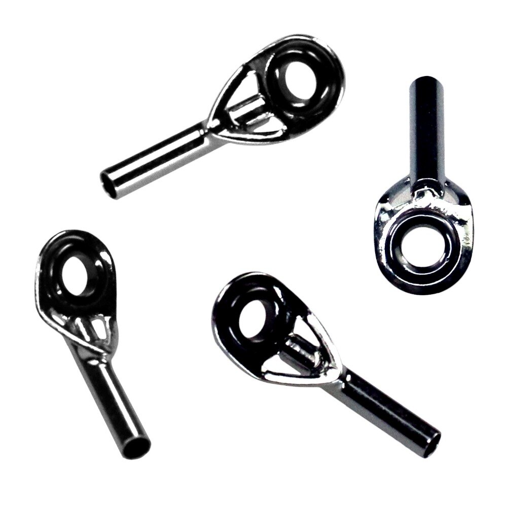 50 Pcs Fishing Rod Guide Guides Tip Tops Replacement Repair Kit 1mm 1.5mm 2mm Stainless Steel &amp; Ceramic Eye Ring Tip Tops Rod