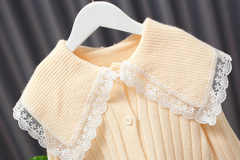 Bambino Ragazze di Paragrafo Della Principessa Del Maglione Del Merletto a maniche lunghe Giacca di Tendenza Per Bambini Maglie E Maglioni Bambini