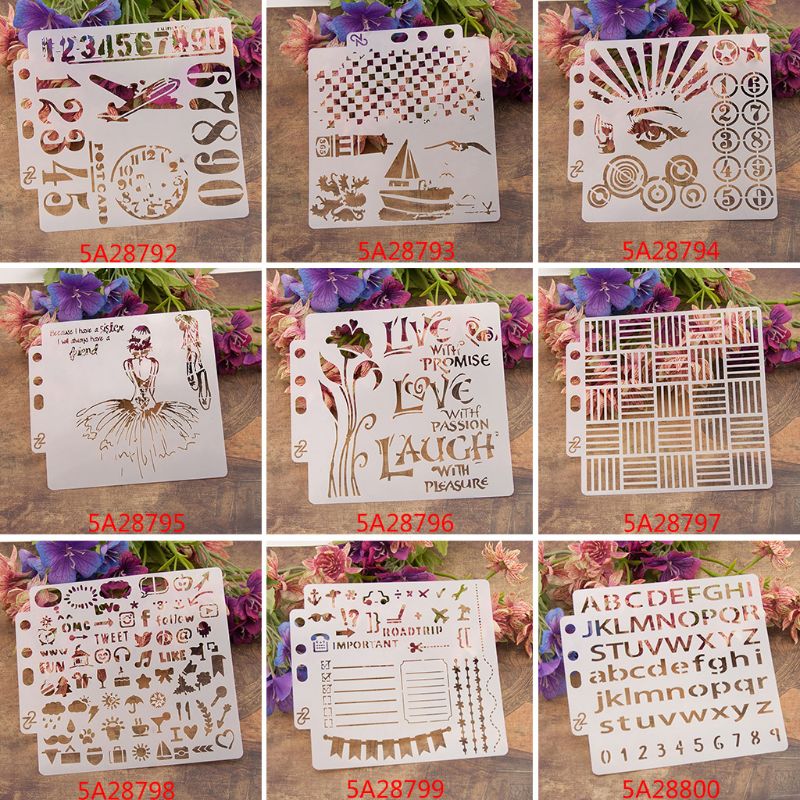 Star Stencils Template Painting Scrapbooking Embossing Stamping Album Crafts Art