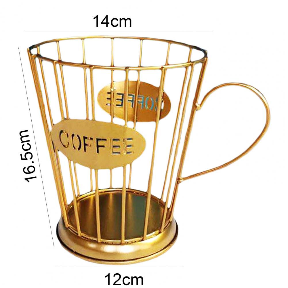 Universele Koffie Capsule Opslag Mand Koffie Cup Mand Vintage Koffie Pod Organisator Houder Zwart Voor Home Cafe Hotel