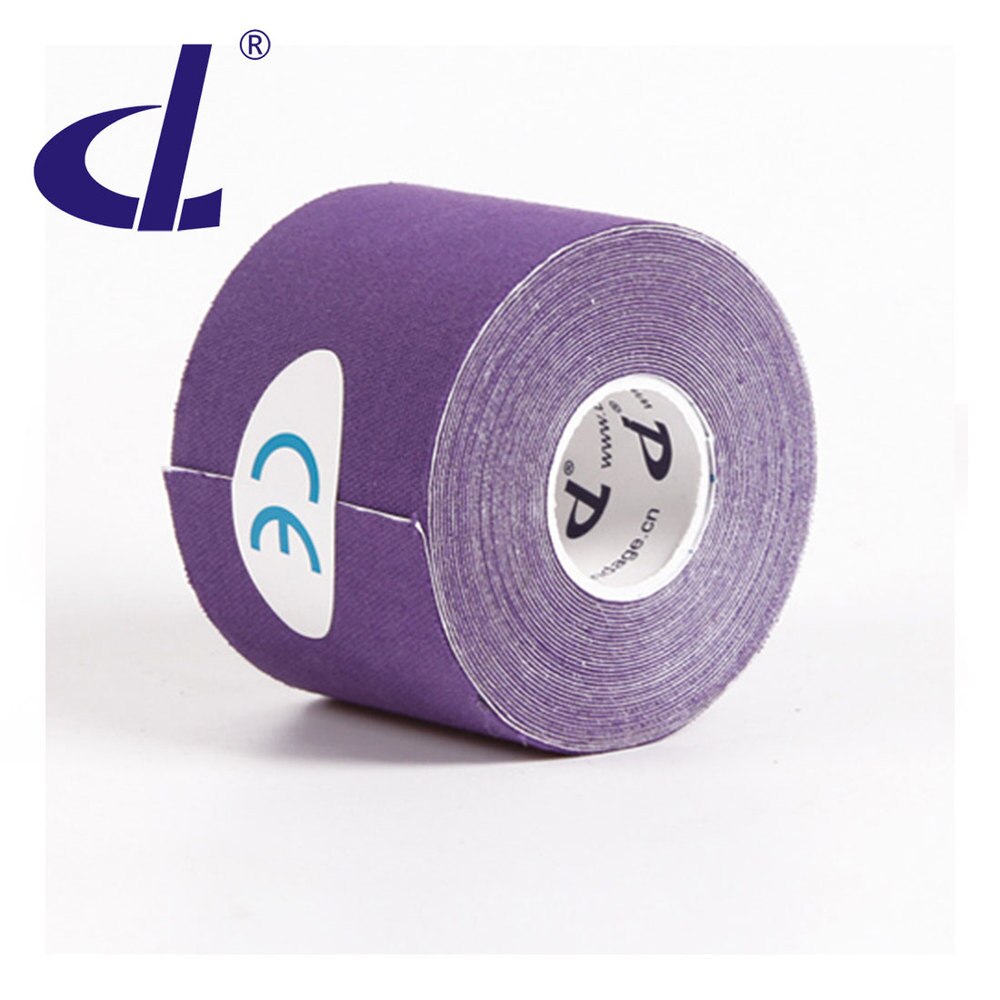 [Original Fabrik] 15 Farbe Kintape Kinesiologie band Baumwolle Elastische Athlet Physiotherapie Verband Für fahrrad Muscle Pain Relief: Purpurrot