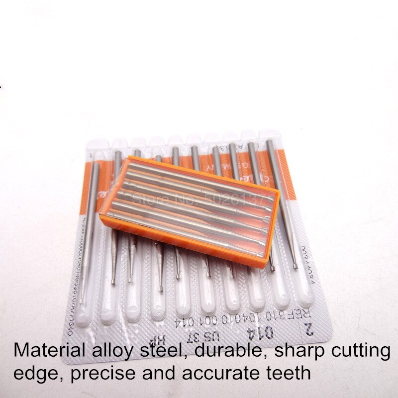 1 Pcs 2.35 MM Shank Tungsten Staal Bodhi Hout Nucleaire Carving Mes Wiel Olijf Metal Cutter Pin Naald Elektrische Holle frezen