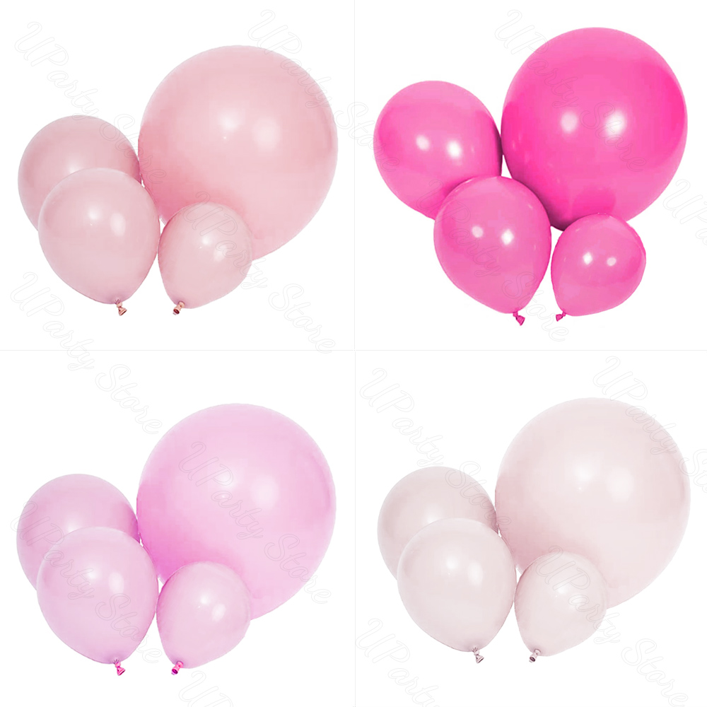 Globos rosa polvoriento de 5/10/12/18 pulgadas, rosa Retro, rosa fuerte, Pastel, rosa claro, globos para cumpleaños, boda, Baby Shower, decoración de: LASER / 10inch