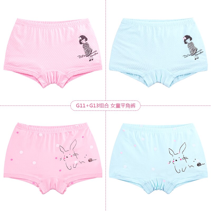 2 stuks/partij cartoon meisjes ondergoed ademend katoen materiaal kindermeisjes ondergoed voor baby's onderbroeken kinderkleding 2pc een set