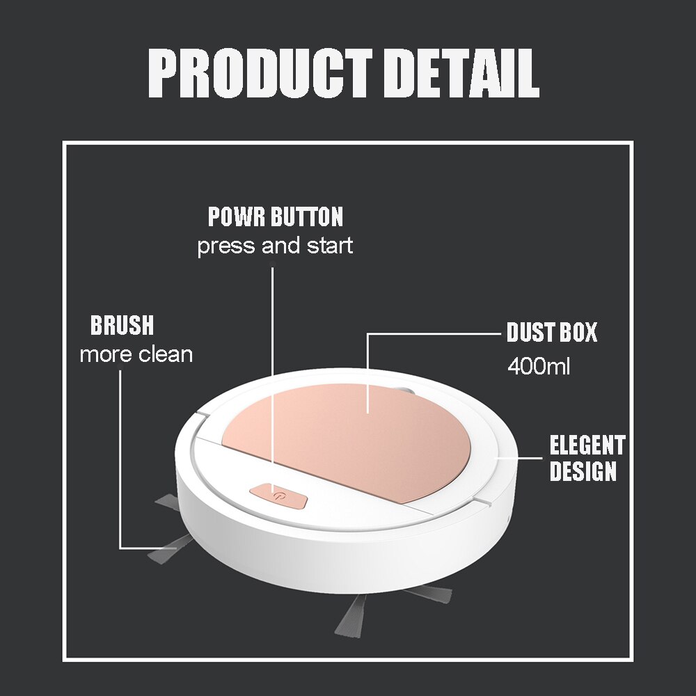 Robot Vacuum Cleaner Automatic Robotic Smart Wireless Sweeping Vacuum Cleaner 1800Pa High Coverage L Dry Wet Cleaning Machine