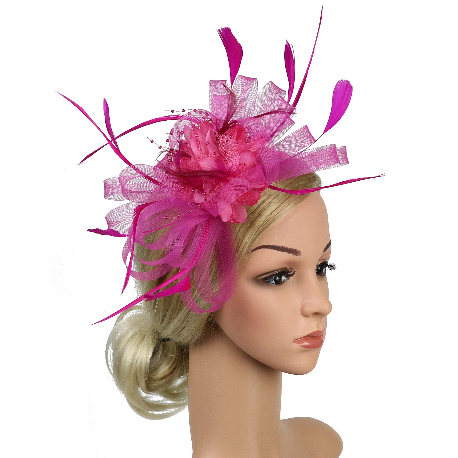 Womens Sinamay Tovenaar Cocktail Party Hoed Bruiloft Kerk Kentucky Derby Jurk Fedora: A