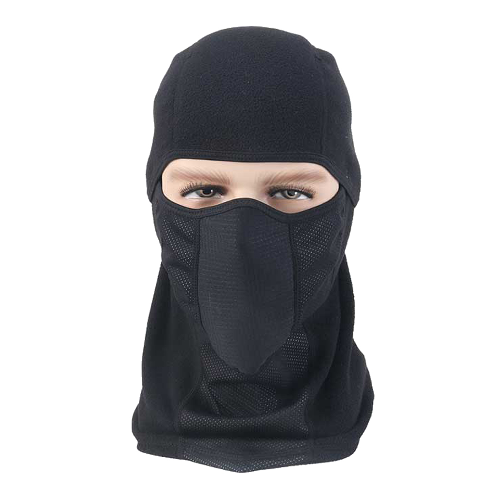 Outdoor Ski Hat Balaclava Motorcycle Full Face Mask Face Protection Black Moisture Absorption Function