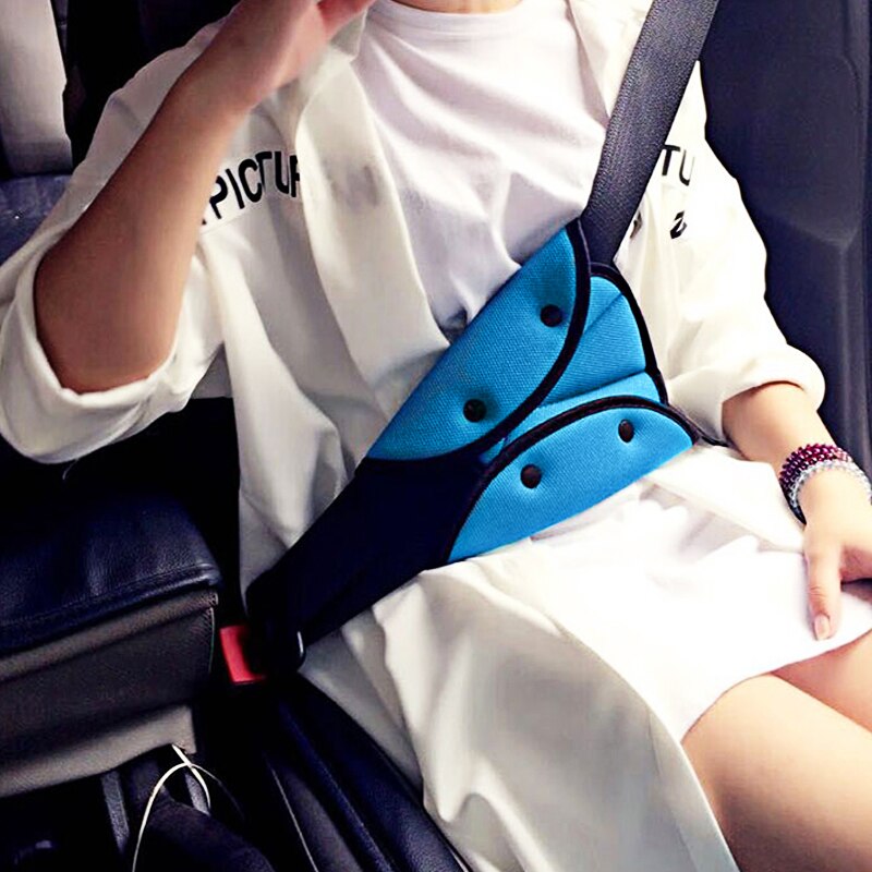 1pcs Car Safe Fit Seat Belt Adjuster Car Safety Belt Adjust Device Triangle Baby Child Protection Baby Safety For Baby
