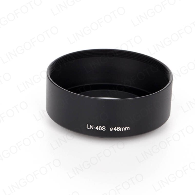 Metal Standard Lens Hood for LN-46S with 43MM Lens Cap for OLYMPUS M.ZUIKO 25mm 17mm f1.8/12mm f2.0