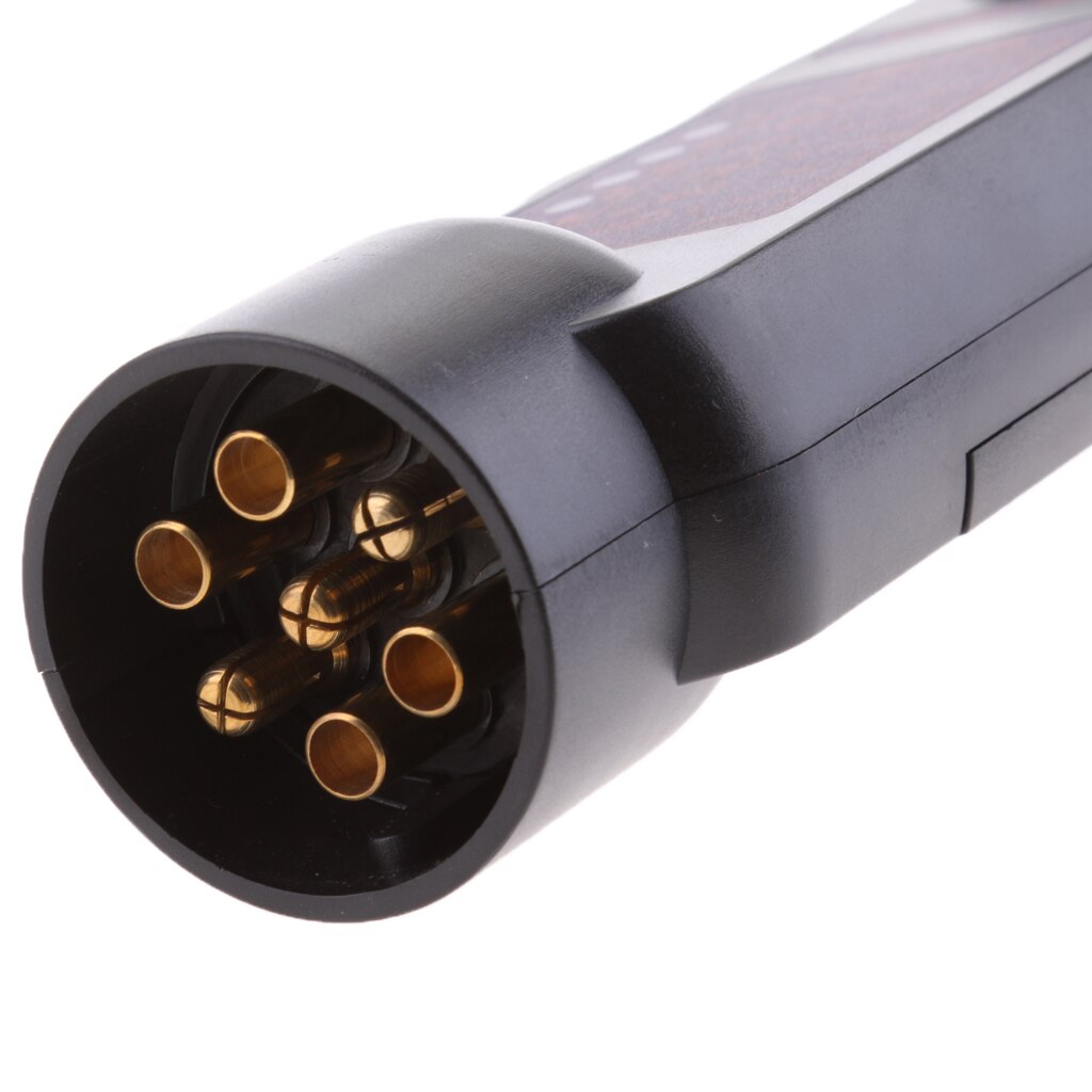 Vehicle Trailer 7-Pin LED Light Cable Circuit Towing Plug Socket Tester 12V