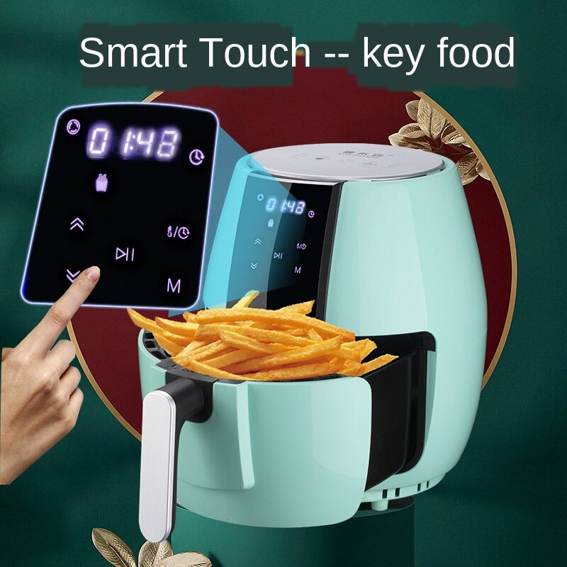 Air Deep-Fried Pot Household Automatic Oil-Free Multi-Function Deep Frying Pan Deep-Fried Pot Machine