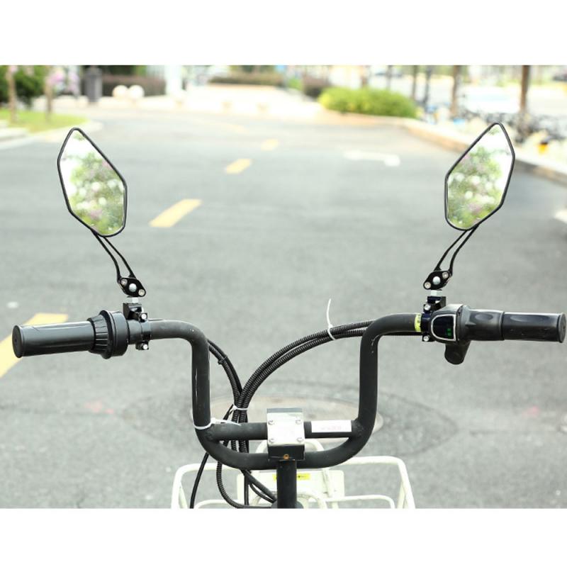 Rowerowe lusterko wsteczne lusterka bezpieczeństwa cofania na rowery elektryczne Góra rower lusterka ze stopu aluminium akcesoria rowerowe