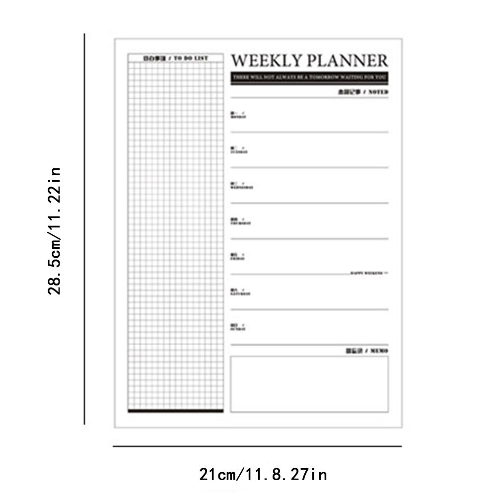 21*28.5CM Schedule Plan Note Calendar Kraft Paper Simple A4 Planning Schedule Year Calendar Memorandum For Home Office