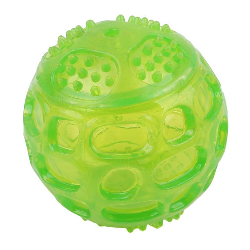 Perro gato cachorro juguetes que suenan lunares juguete bolas de Limpieza de dientes pelotas para jugar Pet dientes masticar juguete del animal doméstico de accesorios