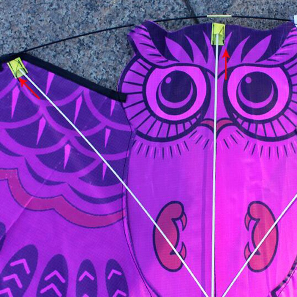 Telotuny 3D Uil Outdoor Vliegers Vliegen Speelgoed Voor Kinderen Familie-uitjes Outdoor Fun Sport Vliegers Kite Dual Lijn Delta Kite z0524