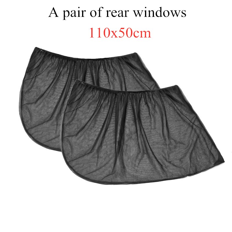 Car Curtains Window Shades UV Protection Auto Privacy Shade Valances for Side Window Universal Windshield Sunshade: Nylon mesh 110x50cm