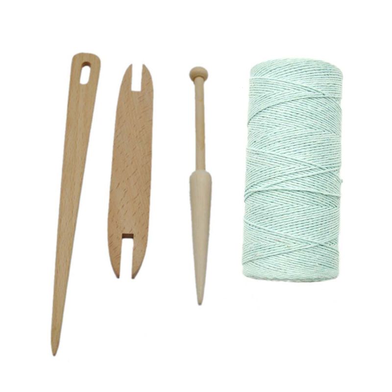 4 teile/satz Natürliche Holz pendeln Stock Nadel betroffen Weben Webstuhl Kette Gewinde Garn Zubehör DIY Handwerk: F