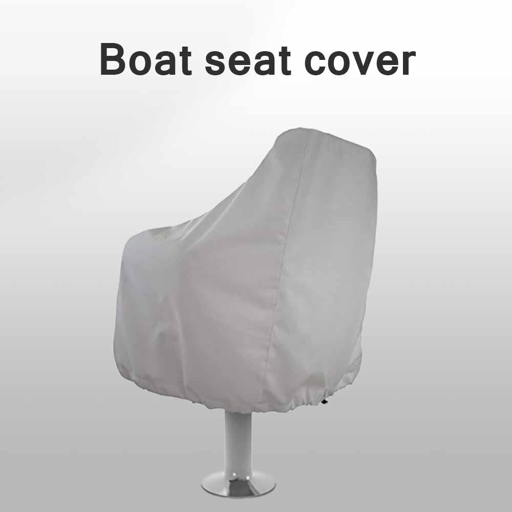 Boat Seat Cover Outdoor Waterproof Pontoon Captain Boat Bench Chair Seat Cover Chair Protective Covers UV Resistant