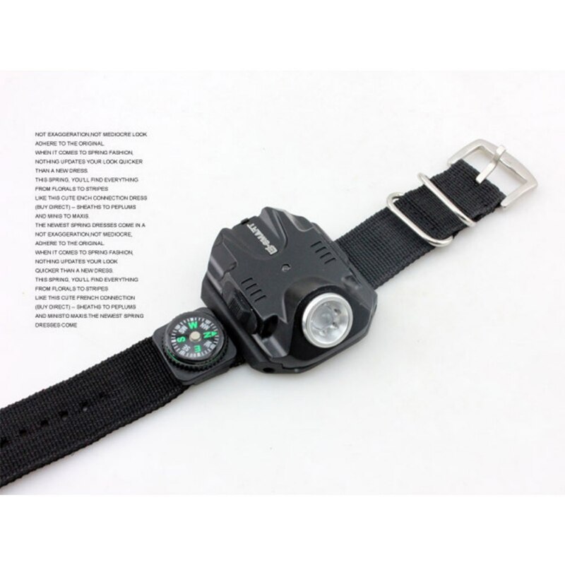 Wrist Light LED 240 Lumen Bright Waterproof Rechargeable Watch Shape Flashlight Torch Lights for Car Outdoor Running: A