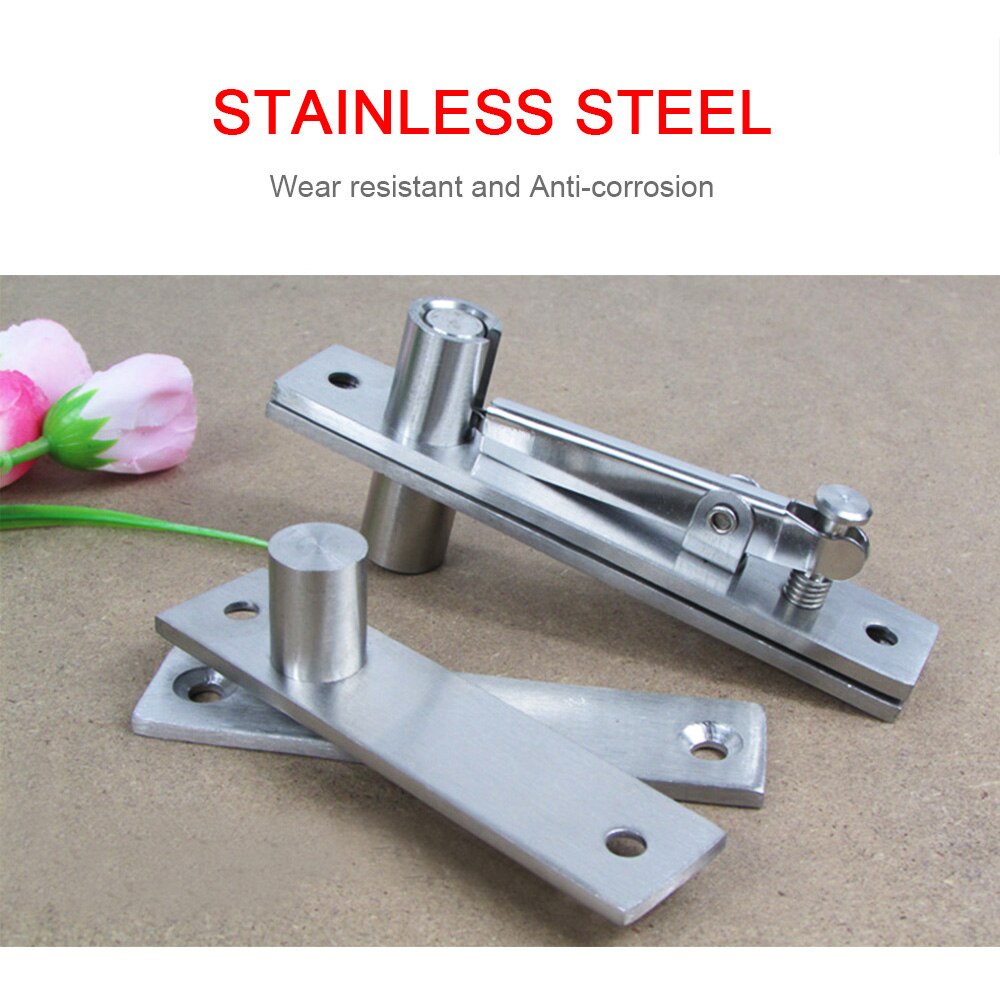 YUMORE 360 Degree Shaft Rotation Axis Wooden Door Hinge Hidden Adjustable Gap Shaft Up and Down Door Pivot Hinge Hardware