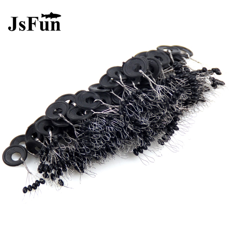 600 Uds 100 grupos/Set tapón de goma de frijoles Oval Space Bean pesca flotador de corcho de pesca conector de línea de accesorios PJ208