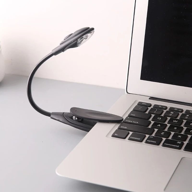 Luci da libro a portato portatili Lampada da scrivania con luce notturna a clip regolabile Protezione per gli occhi Lampade da lettura Luce da lettura con batteria