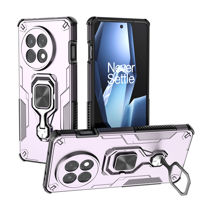 Lensbescherming Kickstand Case voor OnePlus 13 One Plus 13R Cover Ring Stand Magnetische beugel Shell Fundas Coque: Paars / OnePlus 13