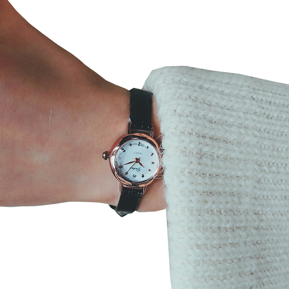Vrouwen Quartz Analoog Kleine Wijzerplaat Delicate Horloge Luxe Horloges & # D