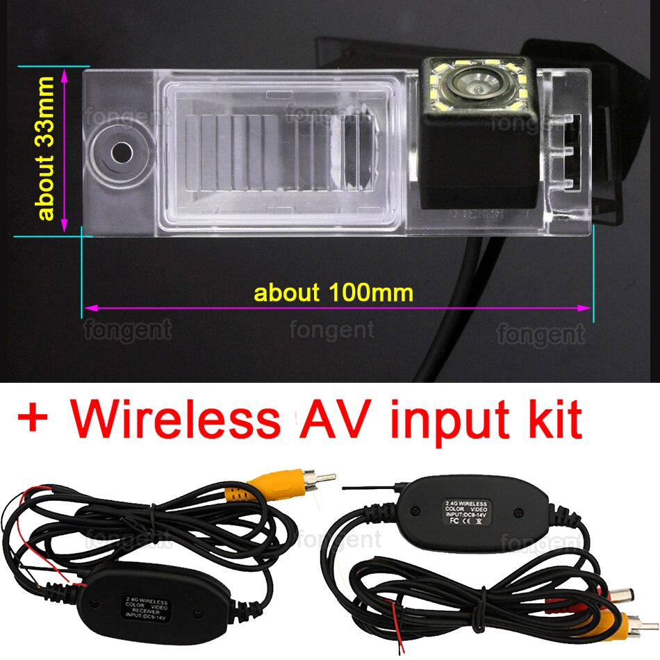 Voor Hyundai Tucson IX35 Auto 170 Graden Speciale Voertuig Achteruitrijcamera Back Off Up Draadloze Reverse auto Camera: 12led Wireless