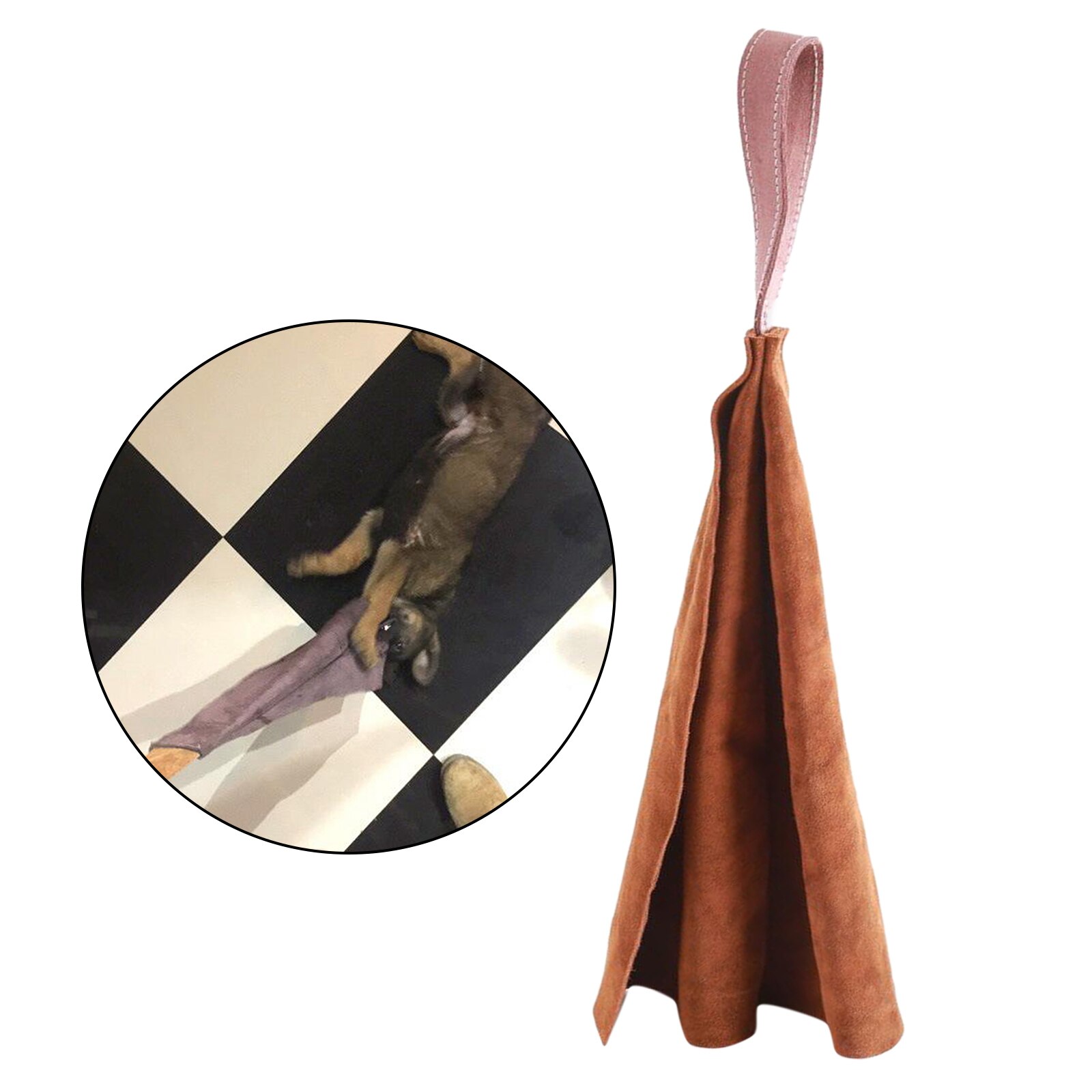 Leather Cloth Young Dog Bite Tug Training Chew Bite Toy Doberman Schutzhund