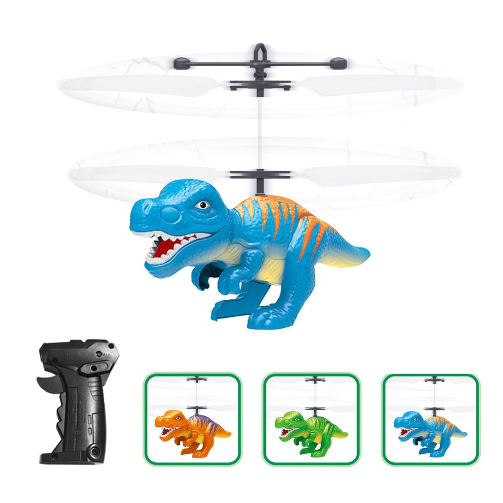 Elektrische Rc Vliegende Speelgoed Infrarood Sensor Dinosaurus Model Helikopter Led Flash Verlichting Usb Opladen Kleine Rc Speelgoed Voor Kids Hi