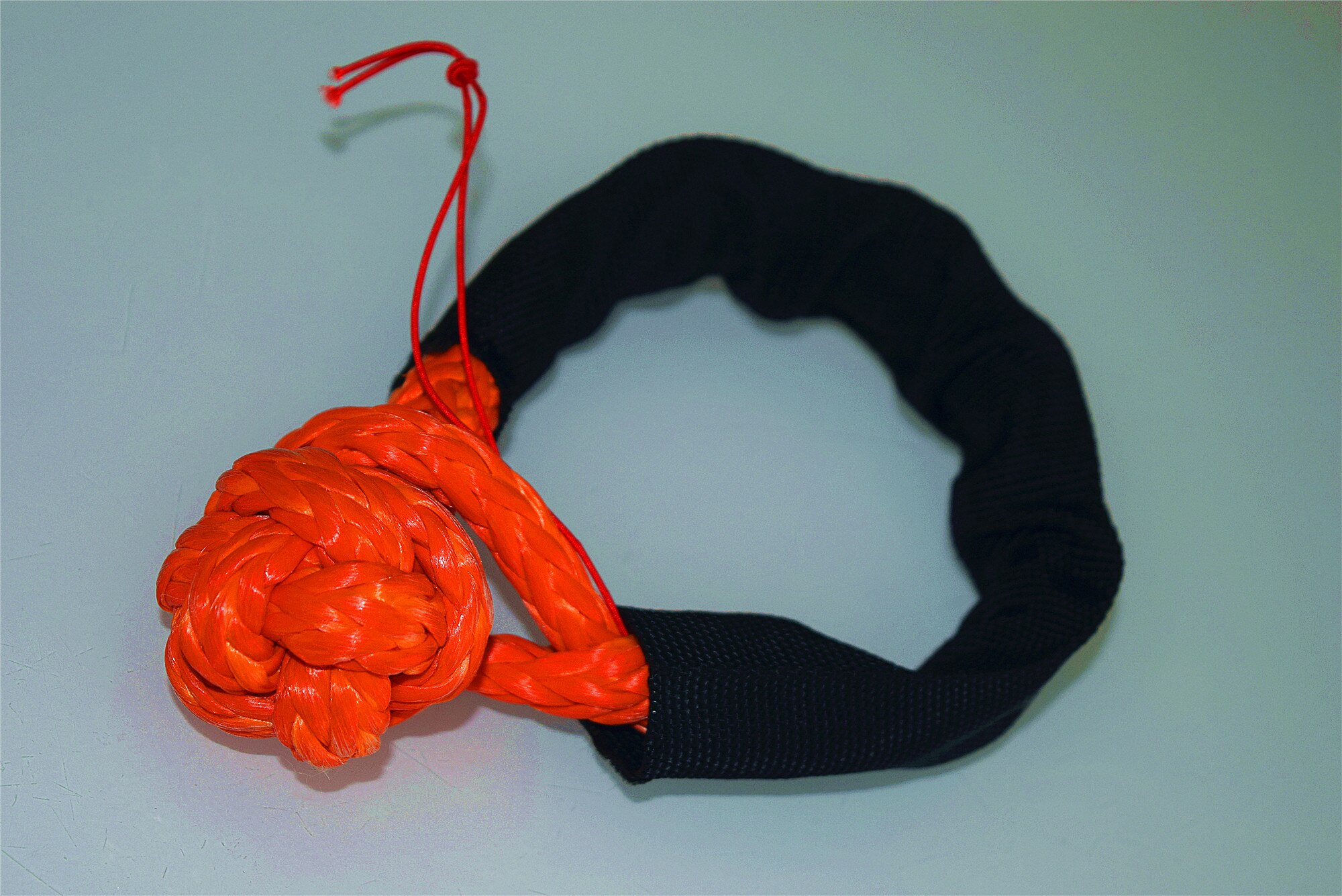 Argolla suave sintética naranja de 8mm * 80mm, grilletes de cuerda para cabrestante, grillete UHMWPE