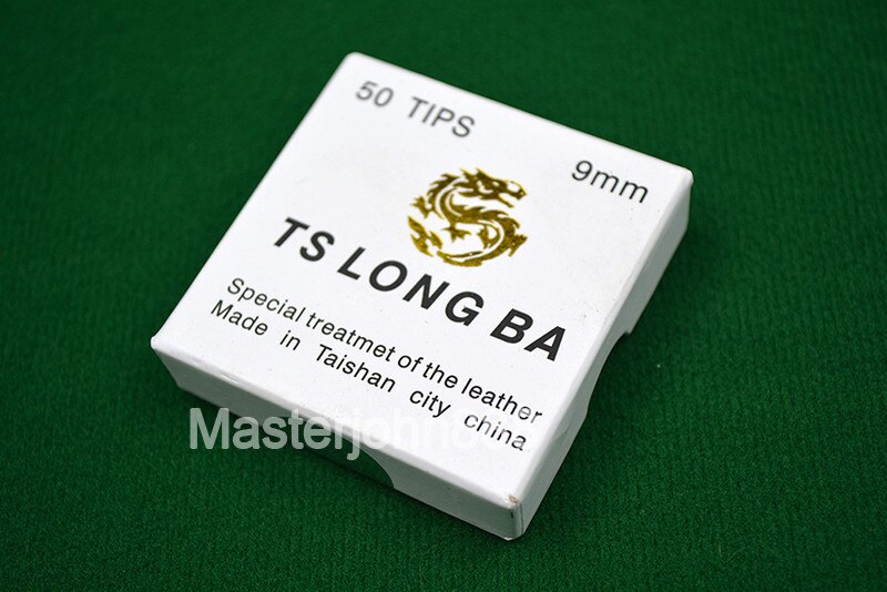 TS LONG BA 50pcs Glue-on Pool Billiards Snooker Cue Tips 9/10mm