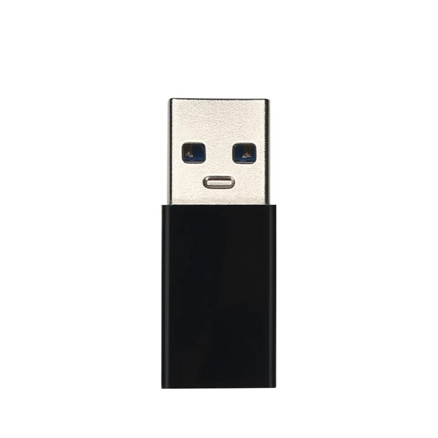 USB3.1 Type-C Female to USB 3.0 Type-A Male Gold Plated USB 3.1 Type C Connector Converter Adapter for Smartphone Black