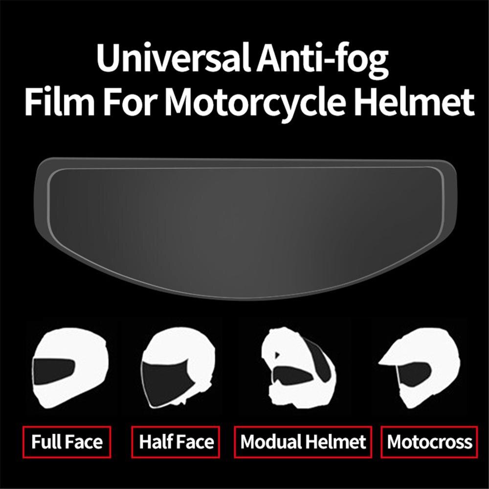 Vcoros-película antiniebla transparente Universal, máscara Modular completa para casco de motocicleta K3, K4, LS2, HJC, parche de lente antiniebla