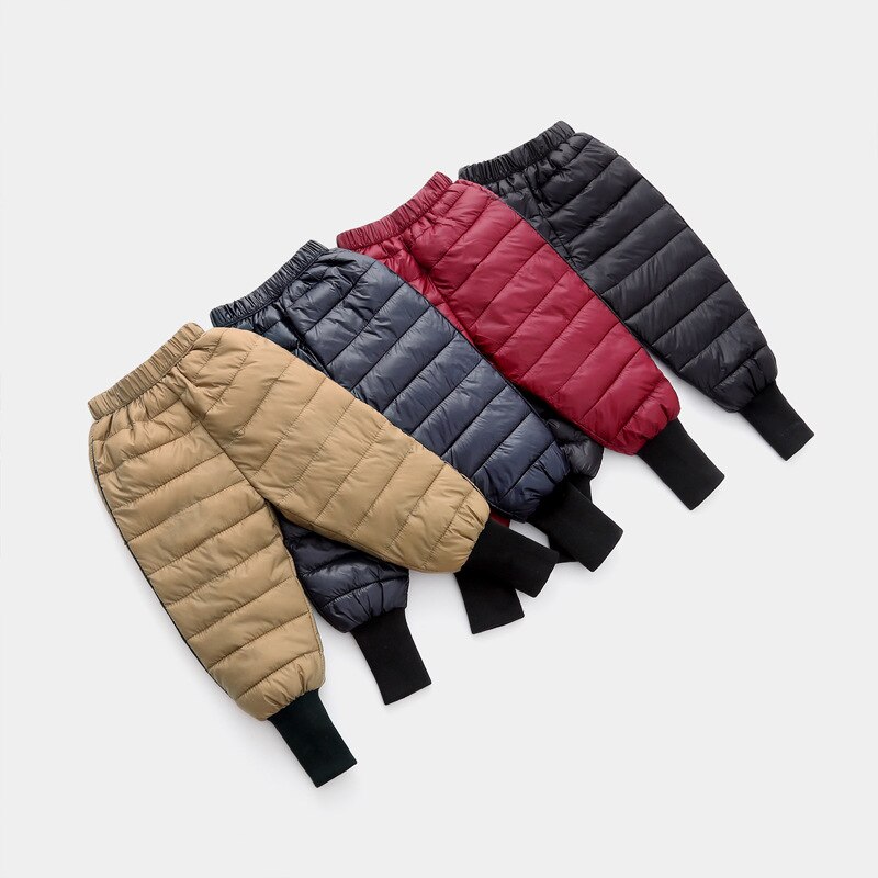 Winter Kinderen Beneden Katoenen Kleding Jongens Broek Meisjes Leggings Kinderen Warme Broek Winddicht Waterdicht Sneeuw Broek Voor Jongens