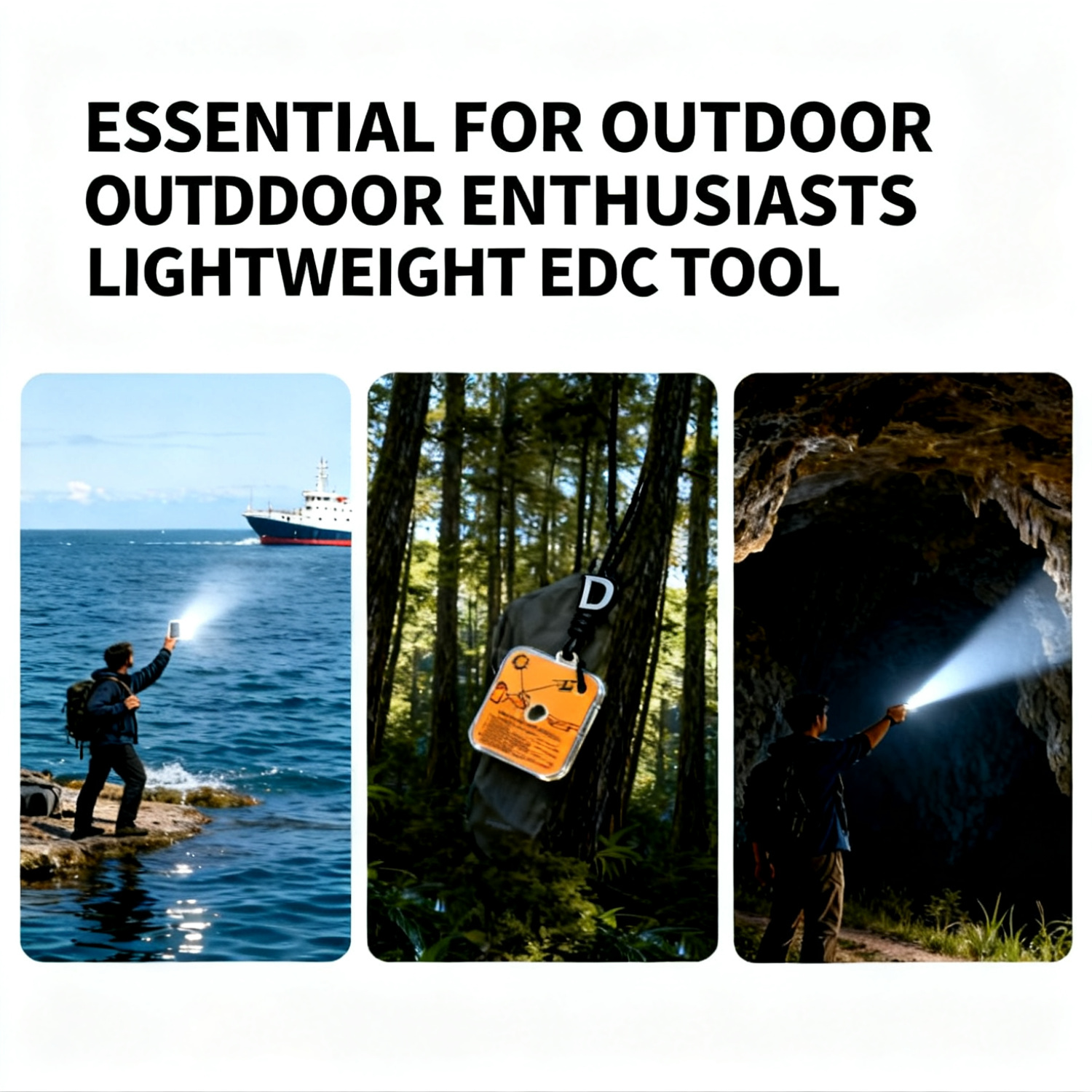 Outdoor Survival Reflective Signal Mirror for Hiking Camping Emergency Practical Daylight Reflective Tool First Aid Supplies