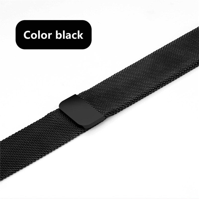 Metal Strap for Apple Watch Series 5 4 3 2 1 38mm 40mm 42mm 44mm Stainless Steel Wrist Strap Bracelet for iWatch Accessories: Black / 38mm 40mm