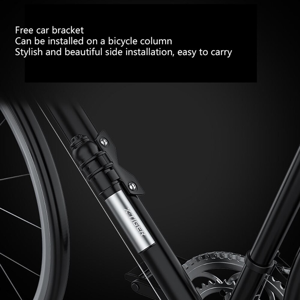 Bicycle Pump Aluminum Alloy Portable Mini Bike Pump Mountain Bike Tire Inflator Bike Accessories