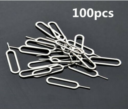 100Pcs Slim Sim Kaart Lade Pin Eject Removal Tool Naald Opener Ejector Voor Meest Smartphone Card Taker Draagbare Mini sim-kaart