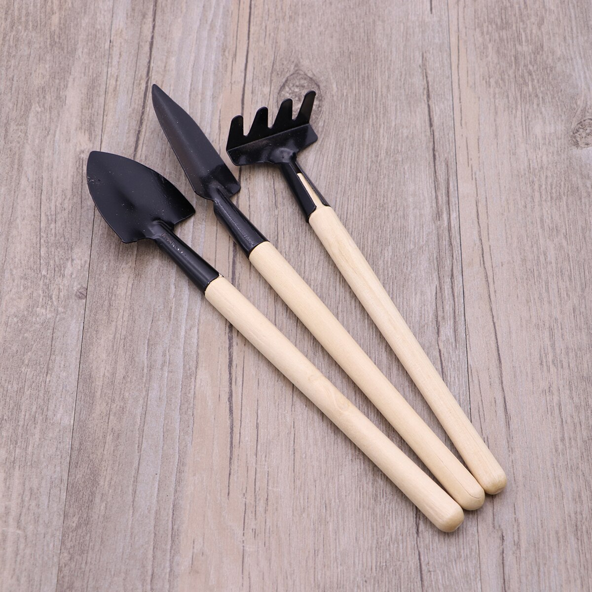 3Pcs Gardening Tools Set Gardening Shovel Small Rake and Hand Trowel Mini Indoor Garden Tools Gardening